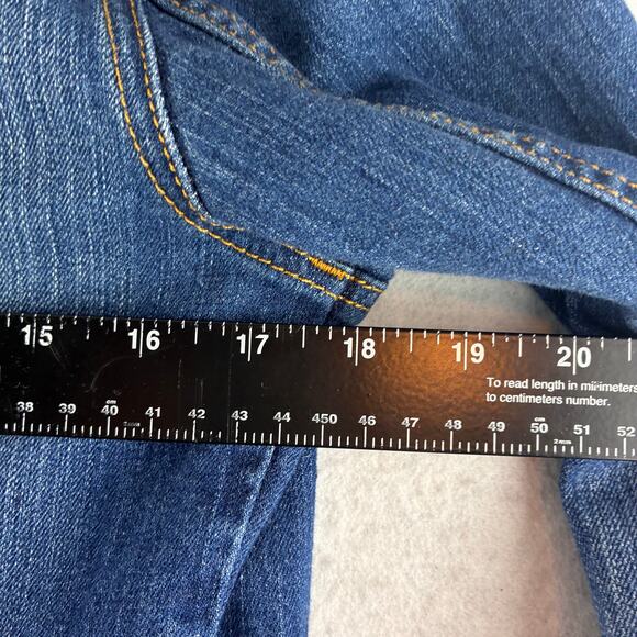 Gap Blue Denim Jacket Women's Small Button Up Crop Western Rodeo Country Chore - Picture 10 of 11